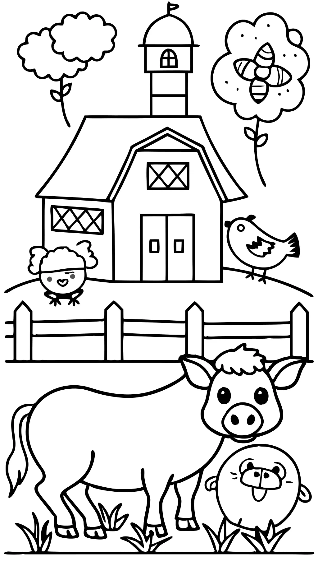 coloriages imprimables gratuits animaux de ferme